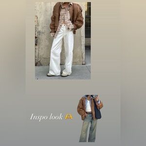 Vintage Leather Bomber Jacket Luis Alvear Brass Plum by Nordstrom Medium Brown